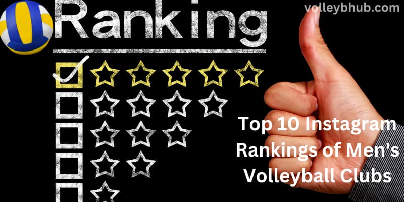 Top 10 Instagram Rankings of Men's Volleyball Clubs